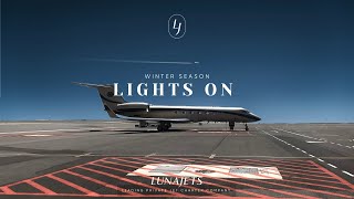 Lights on💡 Fly private this winter season  Lunajets 🛩 [upl. by Anne]