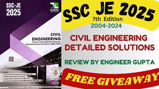 SSC JE CIVIL ENGINEEING BY IES MASTER  NEW EDITION  DETAIL REVIEW BY ENGINEER GUPTA sscje [upl. by Amej]