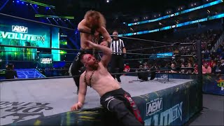 Hangman Page Chokes Jon Moxley with Chain to Win Texas Death Match on AEW Revolution Mar 5 2023 [upl. by Reger705]