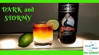 Dark and Stormy its all about the cocktail  Goslings black seal rum3 ingredient cocktails [upl. by Aitat152]