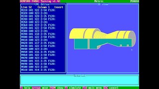 Curso CNC FANUC  Clase 15 Práctica 10 Ranura en quotVquot y Ranura de cuello [upl. by Eirovi]