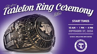 Tarleton State University Ring Ceremony Fall 2024  1 pm Friday Sept 27th [upl. by Lamb]