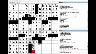 Los Angeles Times LAT Crossword Puzzle 04132024 [upl. by Mercuri]