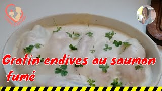 Recette Gratin DEndives Au Saumon Fume Écosse [upl. by Nafis440]