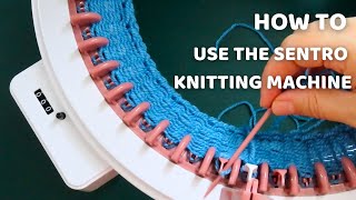 Beginners Sentro Knitting Machine Tutorial  How to use Sentro Circular Knitting Machine [upl. by Octavian308]