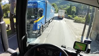 POV  ASMR Driving truck SaintBeat Vielha 🇫🇷🇪🇸 [upl. by Nasah]