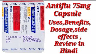 Antiflu 75mg Capsule  Oseltamivir 75mg Capsule  Antiflu 75mg Capsule Uses Benefits Dosage Review [upl. by Darach]