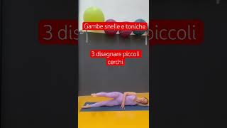 Gambe snelle e toniche in 3 mosse pilates challenge gambetoniche fun health motivation [upl. by Niwre740]