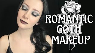 Romantic Gothic Gray Makeup Look Tutorial [upl. by Nekcerb428]