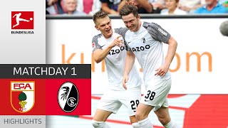 FC Augsburg  SC Freiburg 04  Highlights  Matchday 1 – Bundesliga 202223 [upl. by Nilram653]