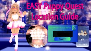 EASY Puppy Quest Location Guide Royale High New Years Update 2022 [upl. by Dleifyar922]