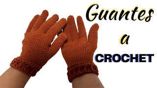 🔴 Cómo Tejer GUANTES a CrochetGanchillo Paso a Paso para Todas las Tallas 😍 [upl. by Esialb]