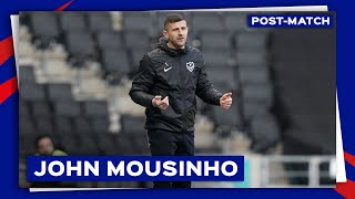 John Mousinho postmatch  MK Dons 11 Pompey [upl. by Yvel]