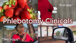 VLOG First Day of Phlebotomy Clinicals  UPDATE [upl. by Nalhsa911]