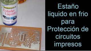 proteccion de circuitos impresos con estaño liquido [upl. by Blackwell595]