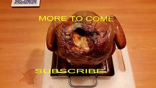 BEER CAN CHICKEN ON THE MODIFIED SMOKEY JOE  2 [upl. by Artined]