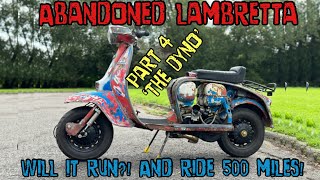 Part 4 ‘the dyno’  abandoned lambretta will it run and ride 500 miles [upl. by Iaka331]