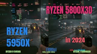 ryzen 5800x3d vs ryzen 5950x in 2024 [upl. by Willet494]