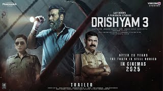 Drishyam 3  Teaser Trailer  Ajay Devgn  Tabu Shriya Saran Akshaye KhannaSaurabh Shukla In 2025 [upl. by Politi]