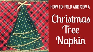 How To Fold a Christmas Tree Napkin [upl. by Ityak]