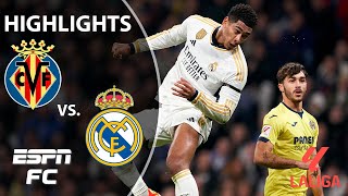 🚨 BELLINGHAMS UNREAL 🚨 Villarreal vs Real Madrid  LALIGA Highlights  ESPN FC [upl. by Dnomyaw958]