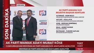 AK Parti Ankara İlçe Belediye Başkan Adayları Açıklandı [upl. by Arakihc]