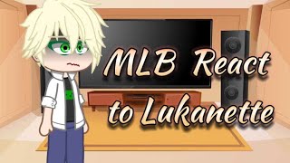 MLB React to Lukanette ✨MLB  Gacha club [upl. by Elleiad778]