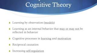 Social Cognitive Theory Part 1 [upl. by Wein253]