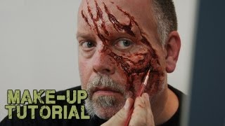 How to Apply a Prosthetic to Yourself  Zombie Style [upl. by Jehoash]