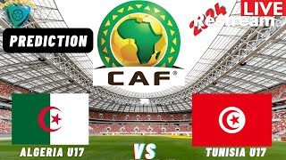 Algeria vs Tunisia CAF U17 Africa Nations Cup 2024 Qualifiers Commentary Score amp Highlights [upl. by Ellenig]