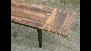 Reclaimed Oak Extension Dining Table Complete Build [upl. by Yentirb322]