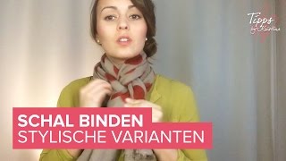 Schal binden viele Varianten zum Nachmachen How to wear a scarf [upl. by Elmo]