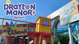 The Wave at Drayton Manor  Our FIRST look and honest review [upl. by Alaaj996]