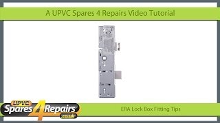 ERA Door Lock Box Fitting Tips [upl. by Iglesias410]