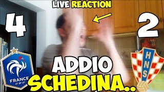 SMADONN0 MALE ADDI0 SCHEDINA FranciaCroazia 42 LIVE REACTION [upl. by Ativahs]