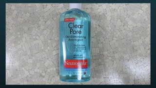 NEUTROGENA CLEAR PORE OILELIMINATING ASTRIGENT REVIEW [upl. by Maag]