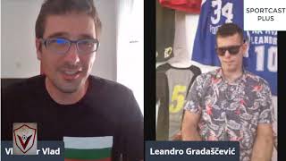 INTERVJU  HOST SPORTCAST PLUS KANALA LEANDRO GRADASCEVIC [upl. by Eirok649]