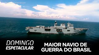 Conheça detalhes do maior navio de guerra do Brasil [upl. by Enovi]