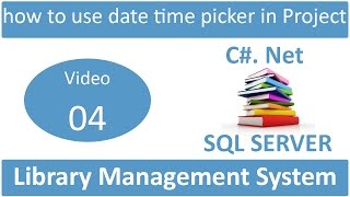 how to use date time picker in library management system [upl. by Einnep961]