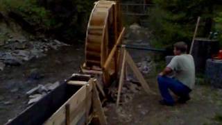 Poncelet water wheel in Litmanova Slovakia [upl. by Darlleen]