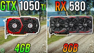 GTX 1050 Ti vs RX 580 8GB  Big Difference [upl. by Godderd330]