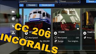 JADI GINI CARANYA DAPETIN CC 206 DI INCORAILS MUDAH LHOO roblox train cc206 [upl. by Dagmar786]