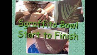 Fern Leaf Bowls with sgraffito technique from start to finish  TNL Pottery A Potters Journey [upl. by Armilda]