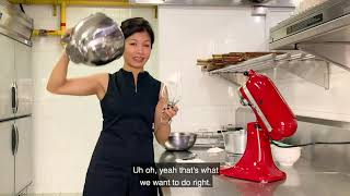 Chef Audra Morrice prepares Pandan Lamingtons for Australia Day 2021 in Singapore OzinSG [upl. by Nennek]