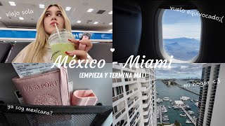 viajo sola a Miami termina mal VLOG [upl. by Goeger428]