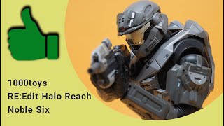 1000toys ReEdit Halo Reach Spartan Noble Six Figure Review [upl. by Cuhp]