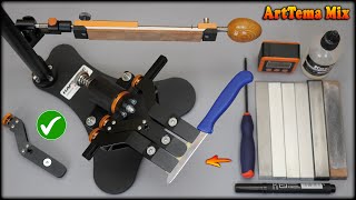 One of the best knife sharpening system Hapstone R2 BLACK  Making a kitchen knife using DIY tools [upl. by Arramahs]