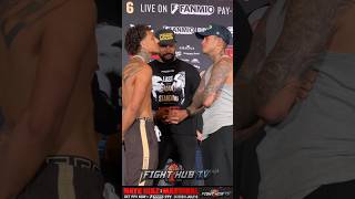 Sean Garcia INTENSE face off vs Amado Vargas at weigh in [upl. by Mattox629]