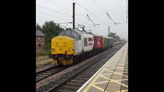 Inspection Saloon Caroline Makes Its Way Through Northallerton Powered By A Class 37 class37 [upl. by Wescott]