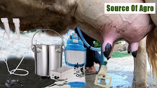 দুধ দোহনের মেশিন সবচেয়ে কম দামের  Cow Milking machine price Bangladesh  Source Of Agro [upl. by Farra]